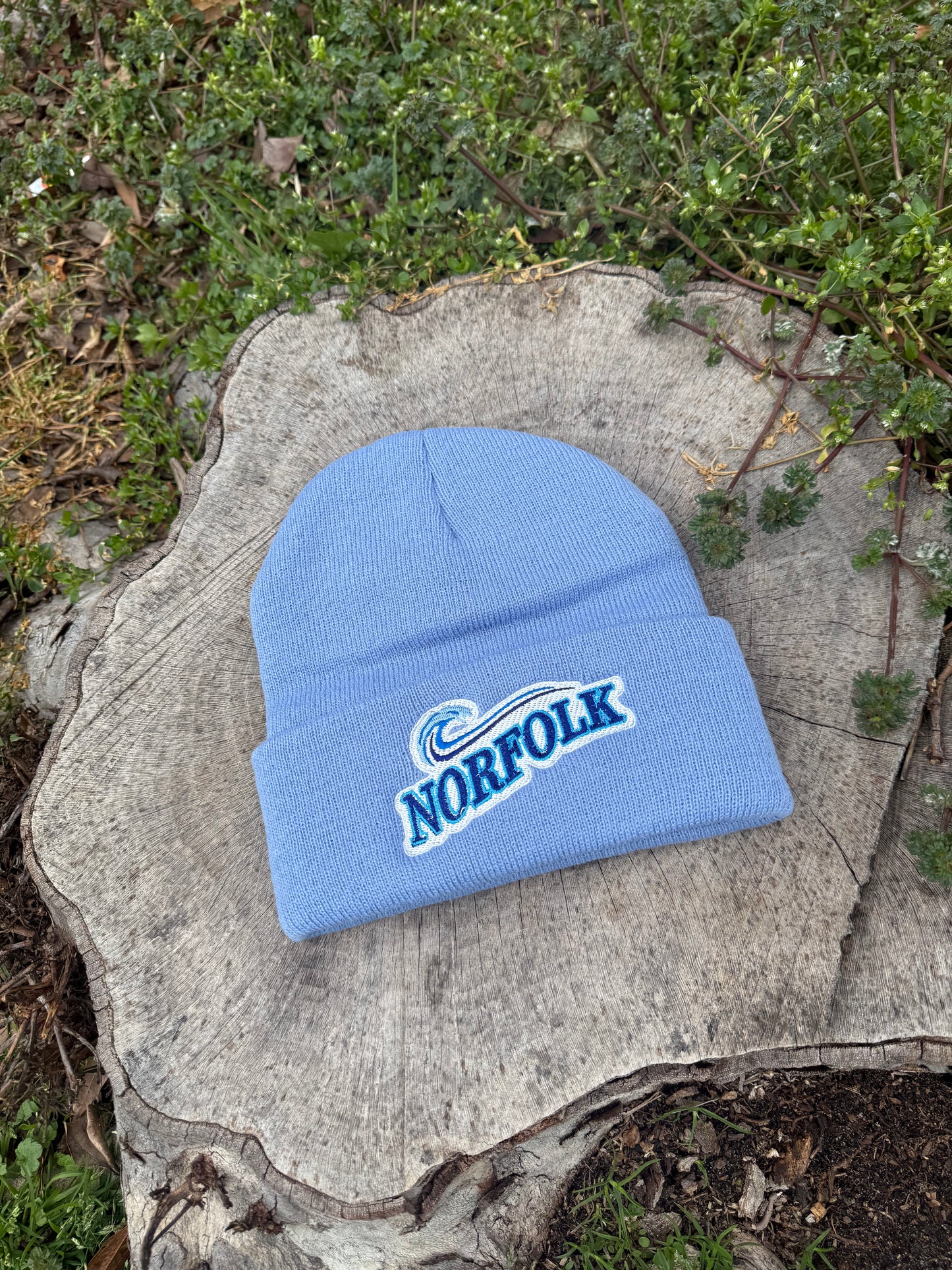 Norfolk Wave Beanie (Baby Blue)